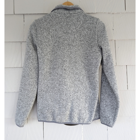 L.L. Bean Light Gray Sweater Fleece XXS - Picture 2 of 5